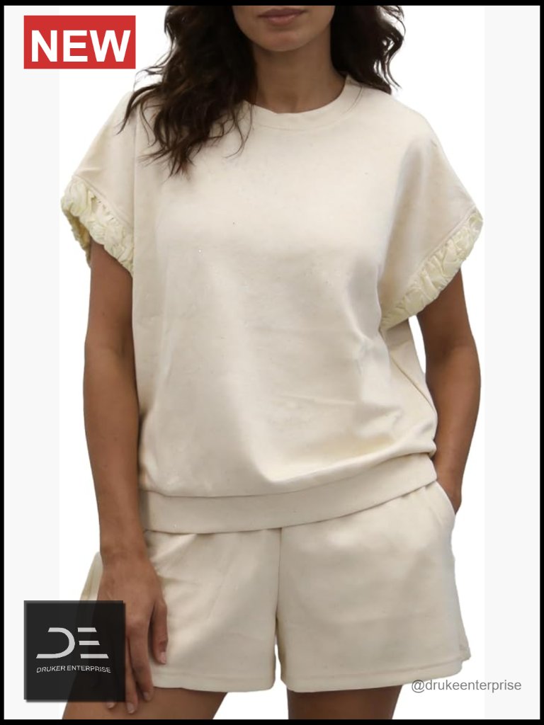 Short Sleeve Tee & High Waist Wide Leg Shorts 2 Piece Set Casual Loungewear